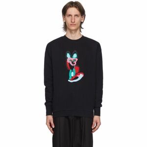 Maison Kitsune Black ACIDE Fox Sweatshirt